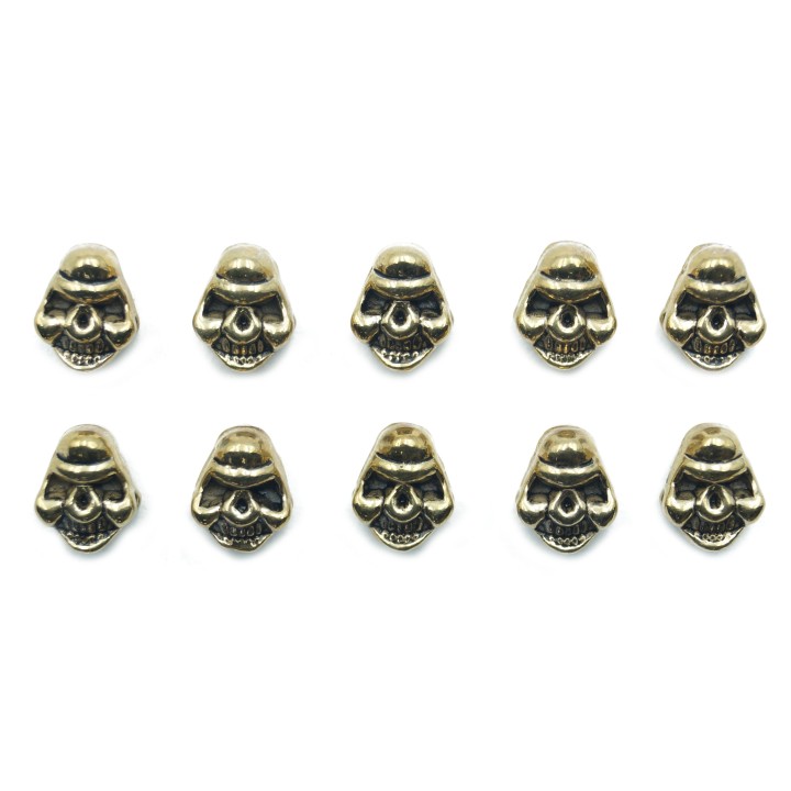 Calavera 9x7mm de pewter para collar pulsera y aretes
