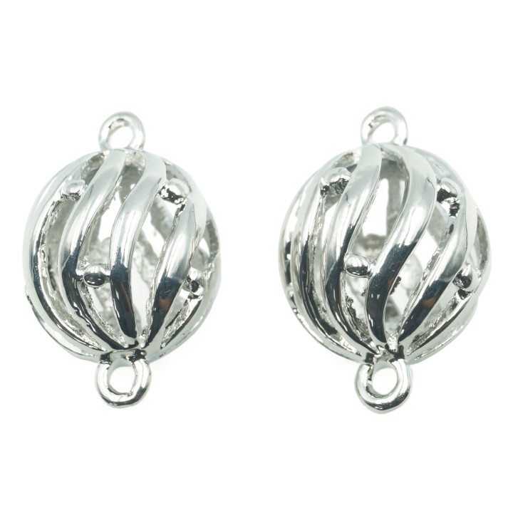 Bola 2 argollas 18 mm de laton para collar pulsera y aretes