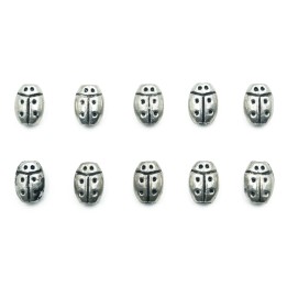 Catalina perforada 8x6mm de pewter para collar pulsera y aretes