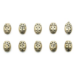 Catalina perforada 8x6mm de pewter para collar pulsera y aretes