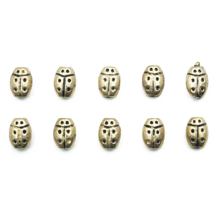 Catalina perforada 8x6mm de pewter para collar pulsera y aretes