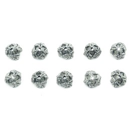 Casquillo con flor 7mm de pewter para collar pulsera y aretes