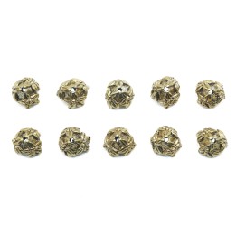 Casquillo con flor 7mm de pewter para collar pulsera y aretes