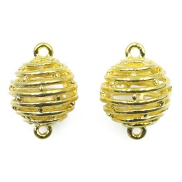 Bola 2 argollas 18 mm de laton para collar pulsera y aretes