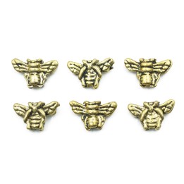 Abeja 15x9mm de pewter para collar pulsera y aretes