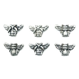 Abeja 15x9mm de pewter para collar pulsera y aretes