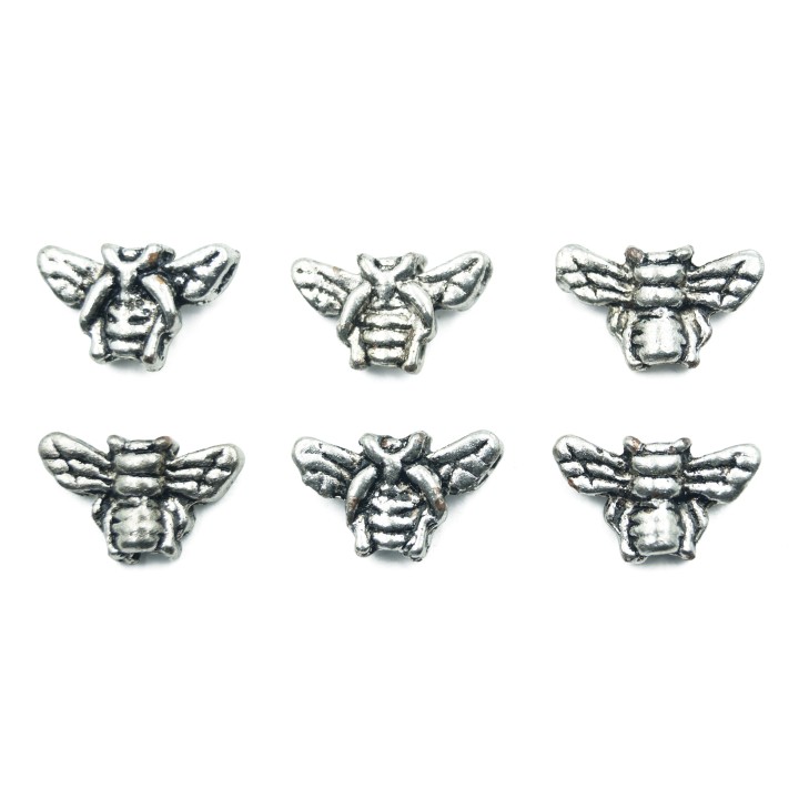 Abeja 15x9mm de pewter para collar pulsera y aretes