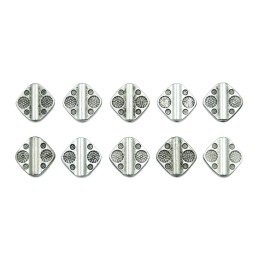 Rombo con figuras 14mm de pewter para collar pulsera y aretes