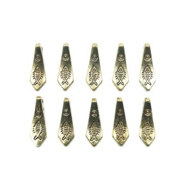 Corbata con figura 19x7mm de pewter para collar pulsera y aretes