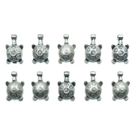 Tortuga 20x13mm de pewter para collar pulsera y aretes