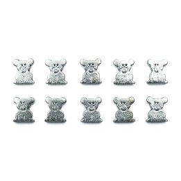 Gato 12x10mm de pewter para collar y pulsera