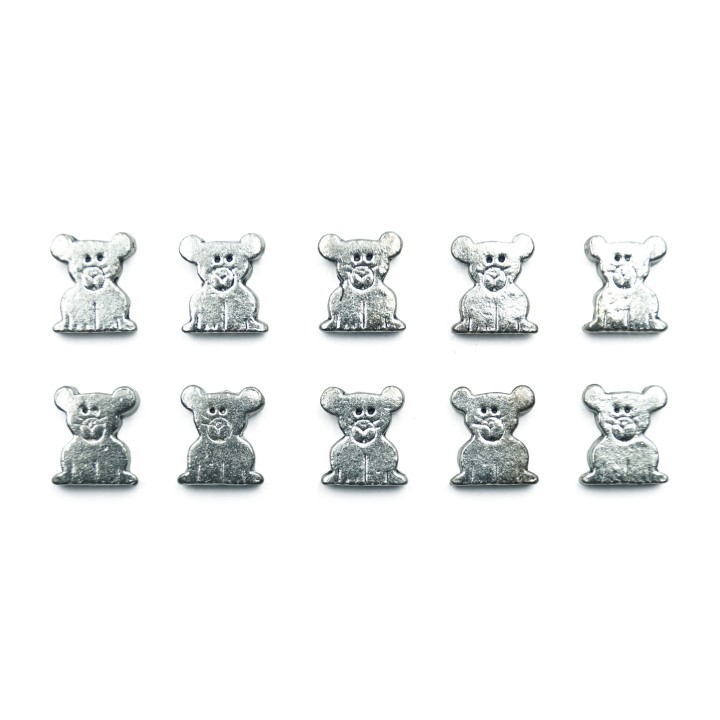 Gato 12x10mm de pewter para collar y pulsera