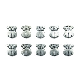 Perrito 12x10mm de pewter para collar y pulsera