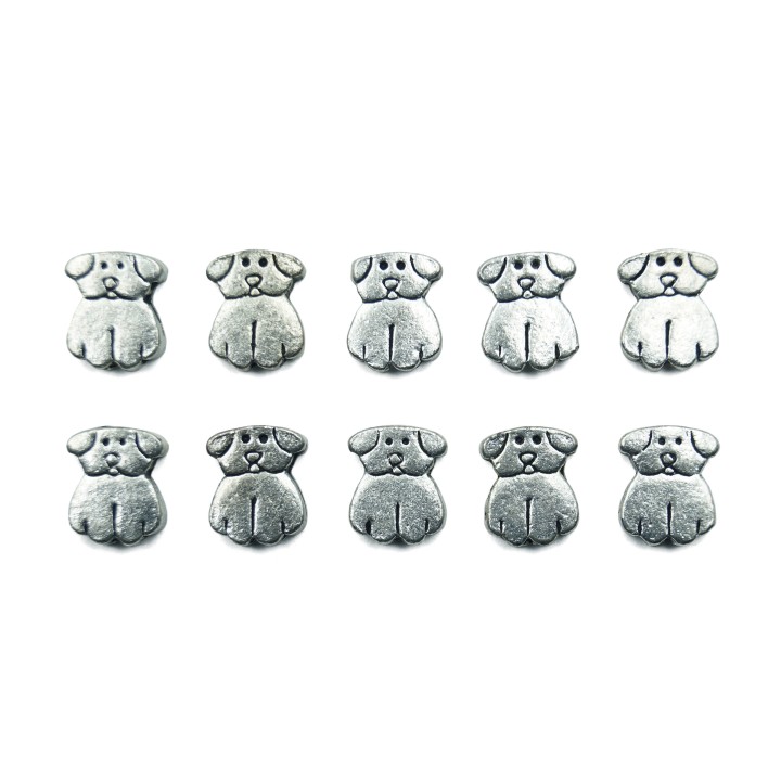 Perrito 12x10mm de pewter para collar y pulsera