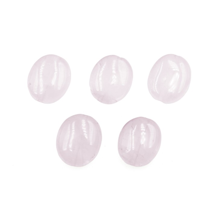 Piedra Natural 10x12mm Oval Rosa Quartz
