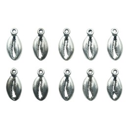 Concha con argolla 18x9mm de pewter para collar pulsera y aretes
