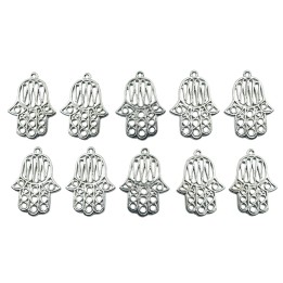 Mano 32x23mm de pewter para collar pulsera y aretes