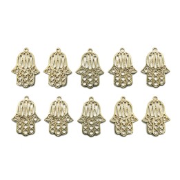 Mano 32x20mm de pewter para collar pulsera y aretes