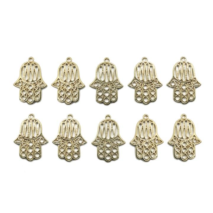 Mano 32x20mm de pewter para collar pulsera y aretes