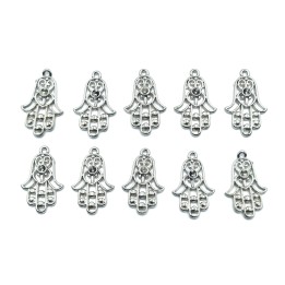 Mano 27x17mm de pewter para collar pulsera y aretes