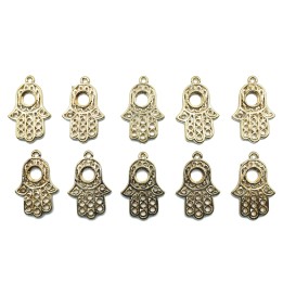 Mano 28x18mm de pewter para collar pulsera y aretes
