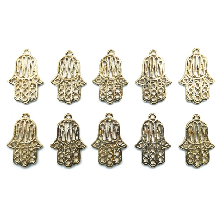 Mano 28x17mm de pewter para collar pulsera y aretes