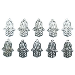 Mano 28x17mm de pewter para collar pulsera y aretes