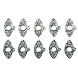 Ojo 25x13mm de pewter para collar pulsera y aretes