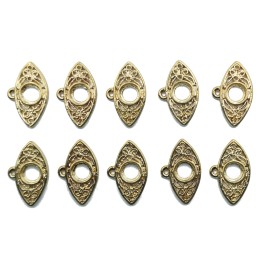 Ojo 25x13mm de pewter para collar pulsera y aretes