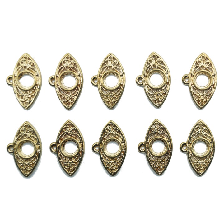 Ojo 25x13mm de pewter para collar pulsera y aretes