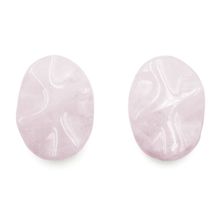 Piedra Natural 22x30mm Oval Rosa Quartz