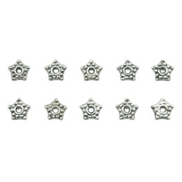 Estrella 5mm de pewter para collar pulsera y aretes