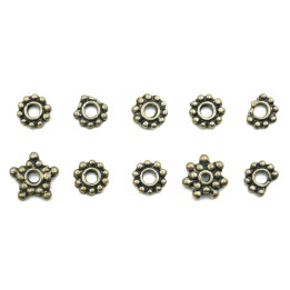 Dona 7mm de pewter para collar pulsera y aretes