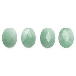 Piedra Natural 18x14mm Oval Facetado Amazonite