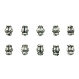 Barril 7x5mm de pewter para collar pulsera y aretes