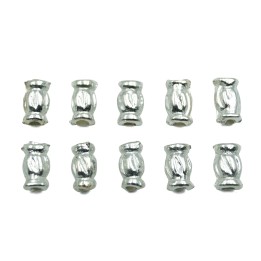 Barril 9x5mm de pewter para collar pulsera y aretes