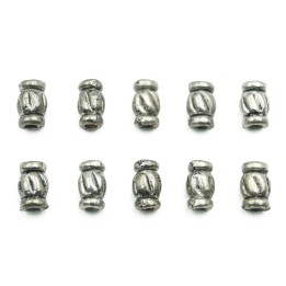 Barril 9x5mm de pewter para collar pulsera y aretes