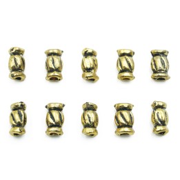 Barril 9x5mm de pewter para collar pulsera y aretes