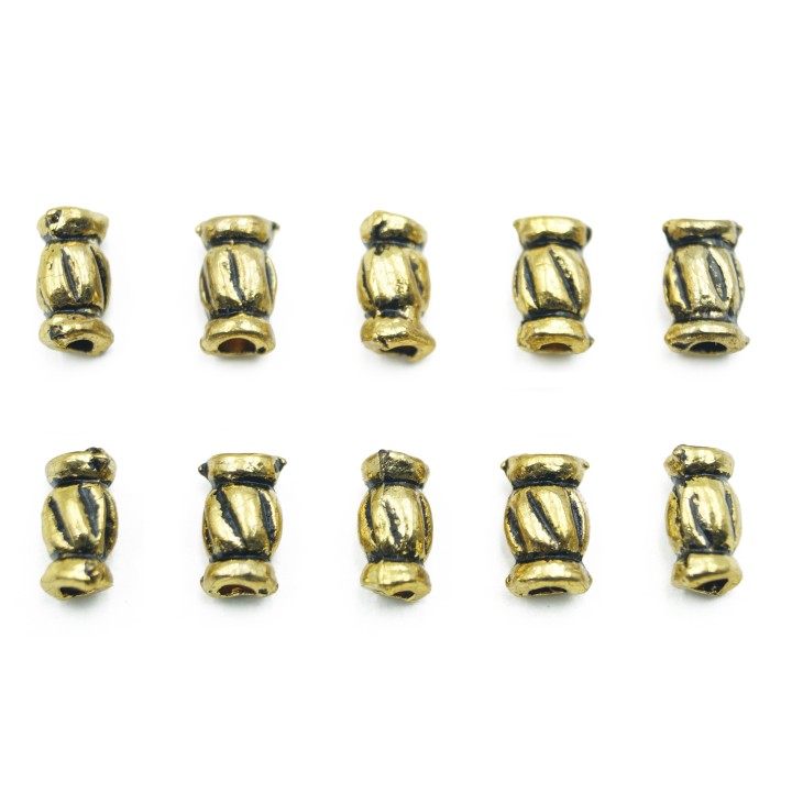 Barril 9x5mm de pewter para collar pulsera y aretes