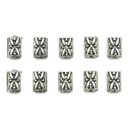 Barril 8x5mm de pewter para collar pulsera y aretes