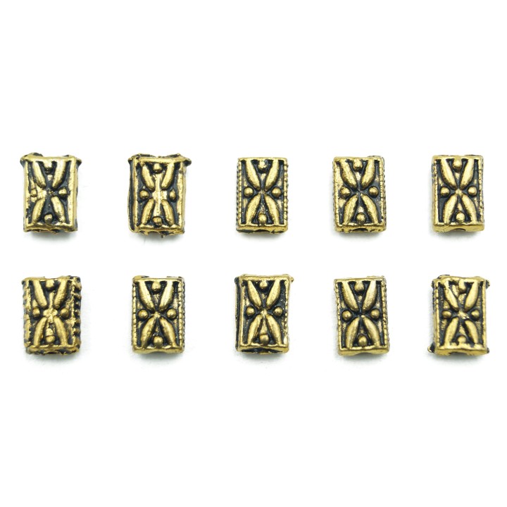 Barril 8x5mm de pewter para collar pulsera y aretes