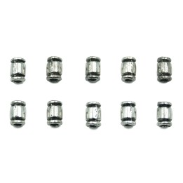 Cilindro 6x4mm de pewter para collar pulsera y aretes