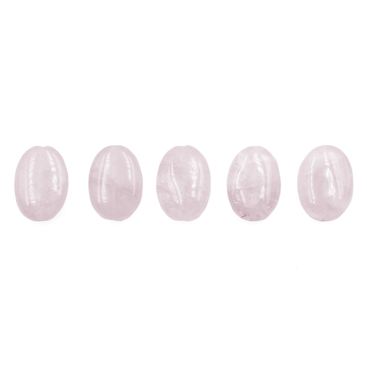 Piedra natural 10x14mm Oval Rosa Quartz