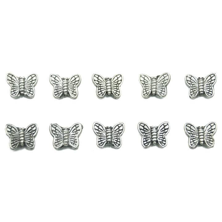 Mariposa 11x9mm de pewter para collar pulsera y aretes
