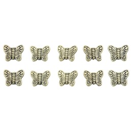 Mariposa 11x9mm de pewter para collar pulsera y aretes