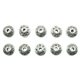 Dona grabada 9x5mm de pewter para collar pulsera y aretes