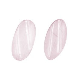 Piedra natural 15x30mm Oval Rosa Quartz