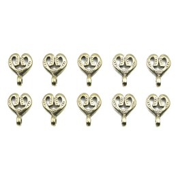 Corazon con argolla 14x11mm de pewter para collar pulsera y aretes