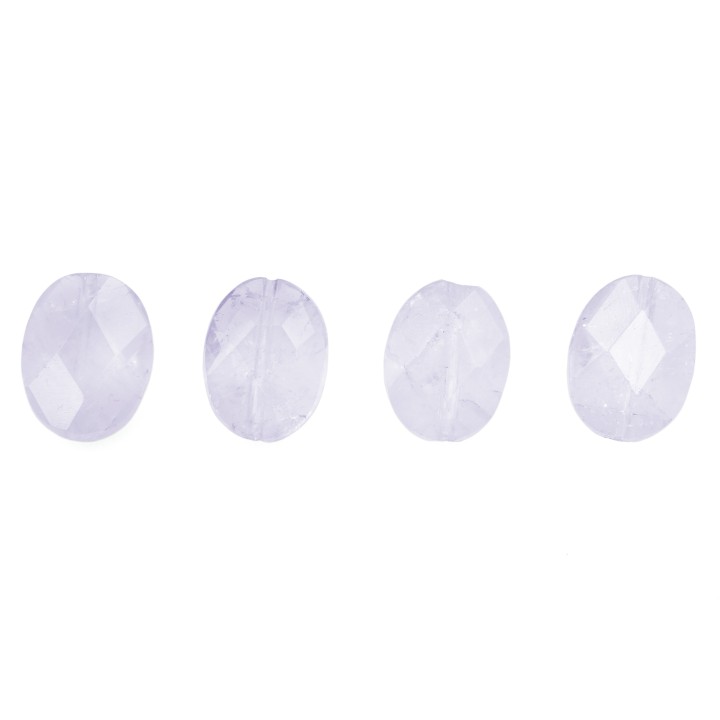 Piedra natural 10x14mm Oval Facetado Light Amatista