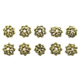 Casquillo 12x6mm de pewter para collar pulsera y aretes